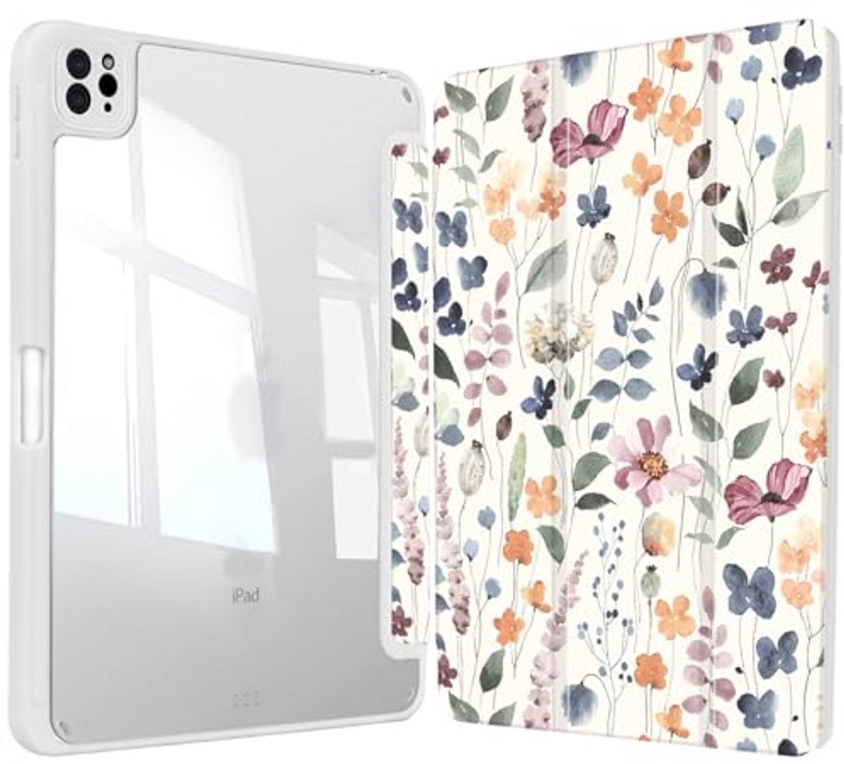 Hoes voor iPad Air 11 inch - transparante achterkant met penhouder