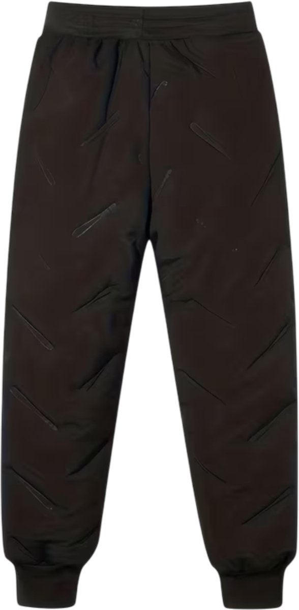 Vivva - Warme Fleece Winterbroek - Thermo Joggingbroek - Fleece Gevoerd - Sportbroek Heren - Elastische Taille - Ritszakken - Zwart - 2XL - TERMOPANTS