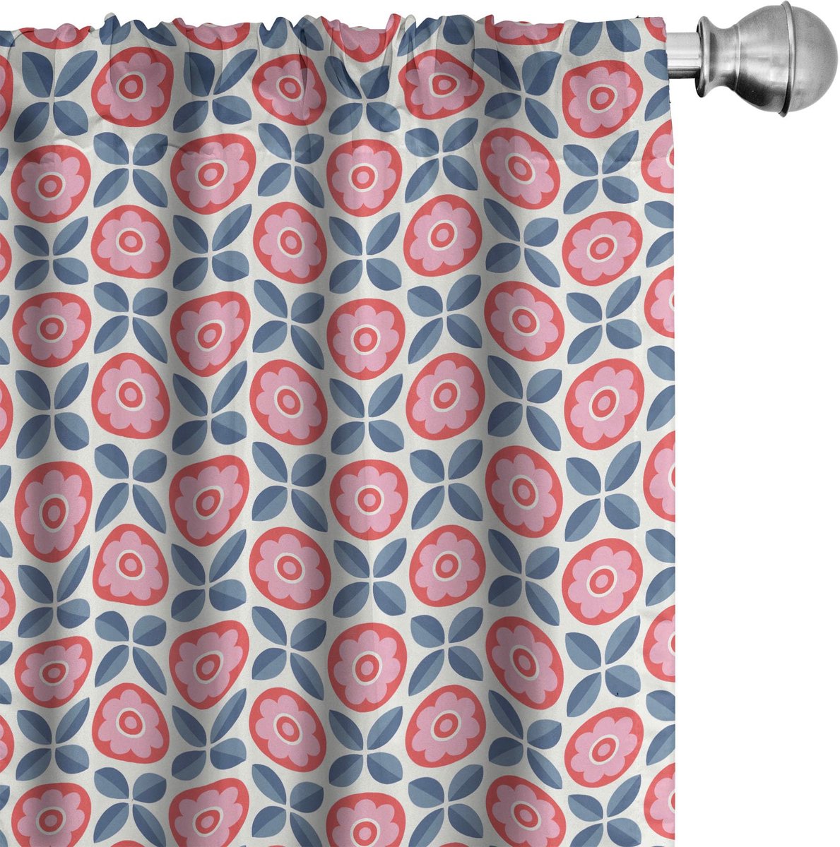 ABAKUHAUS Gordijnen – 2x75x175 cm – microvezel – halfdonker – paarsblauw