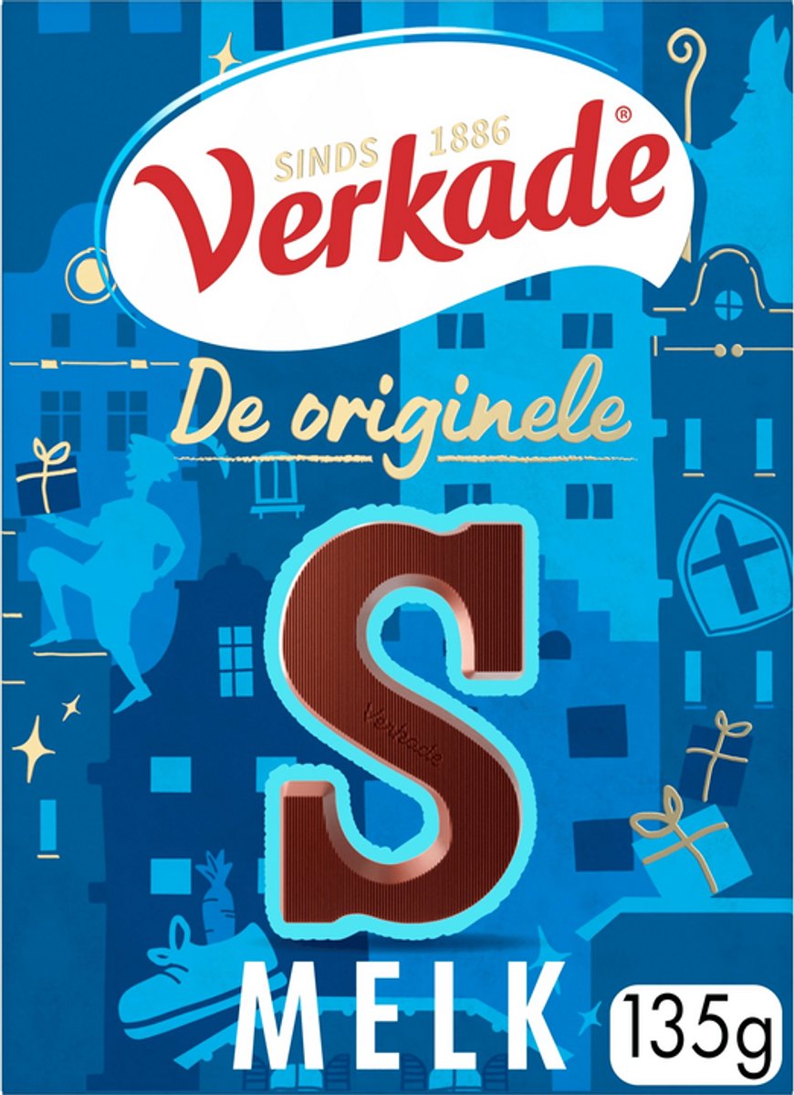 Verkade Melk Chocoladeletter 36% - Letter MIX - 48 x 135 gram