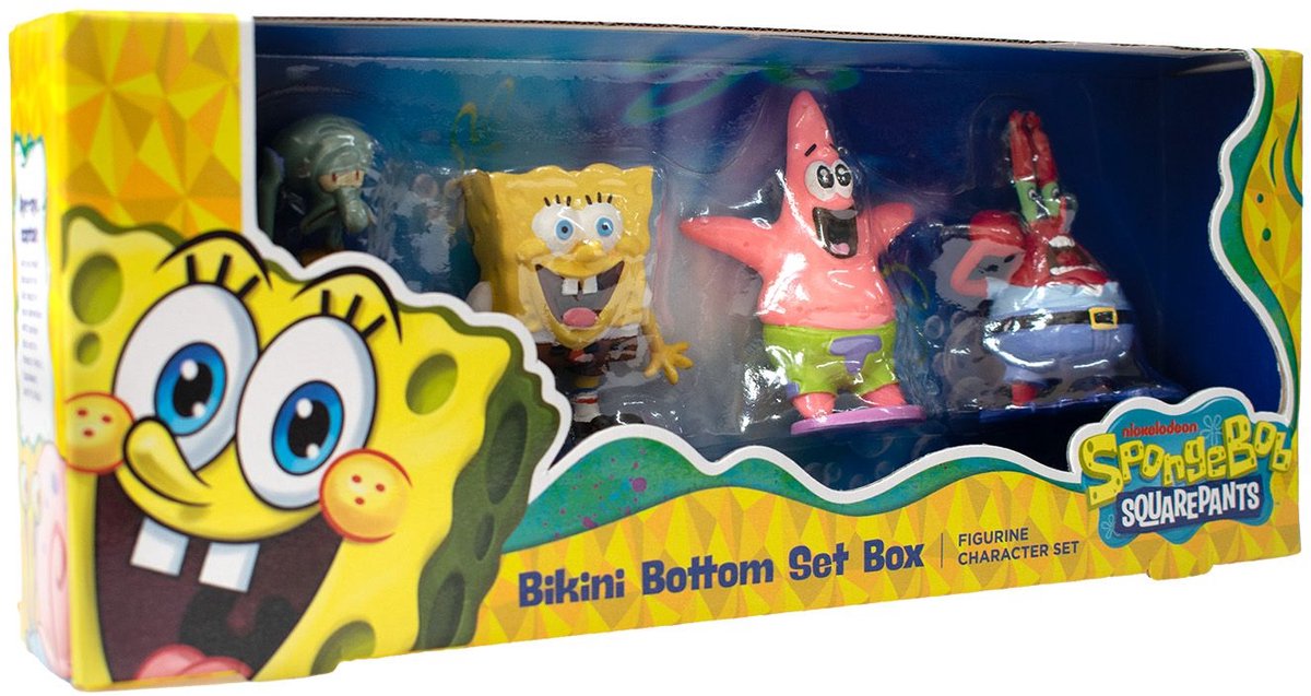 Spongebob speelset - 4 speelfiguurtjes