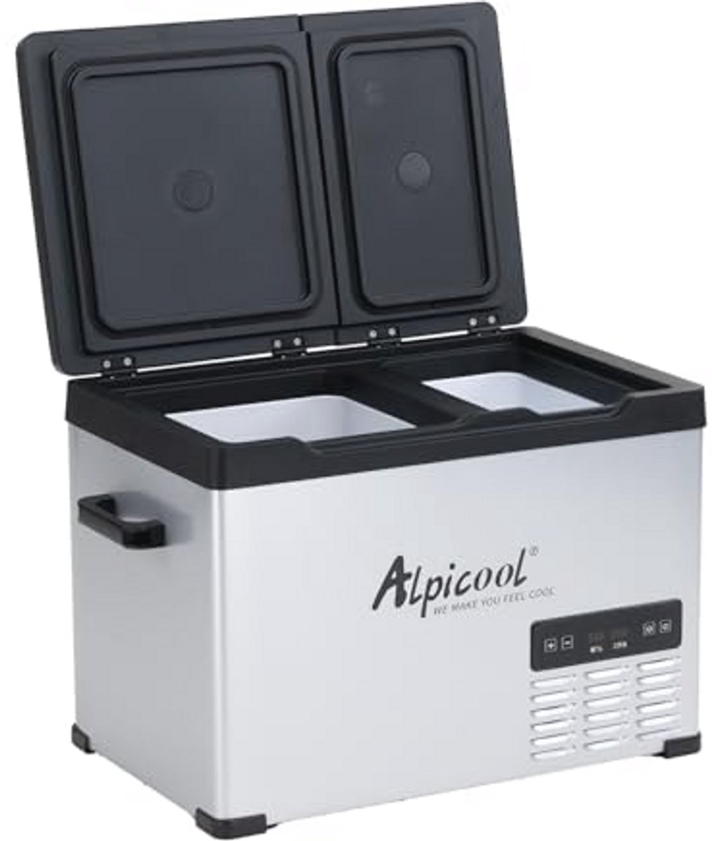 Elektrische Compressor Koelbox 32L - Mini Koelkast voor Auto en Vrachtwagen met Dubbele Temperatuurregeling