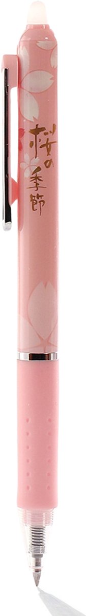 Ainy - Sakura Uitwisbare Pen wit - blauwe uitgumbare pennen voor in je etui - kawaii balpen | middelbare schoolspullen balpennen | cadeau voor vrouwen