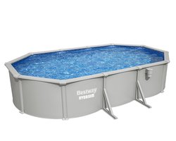 Bestway® Hydrium™ 6,10 m x 3,66 m x 1,22 m Ovale Bovengrondse Zwembad Set met Stalen Wanden