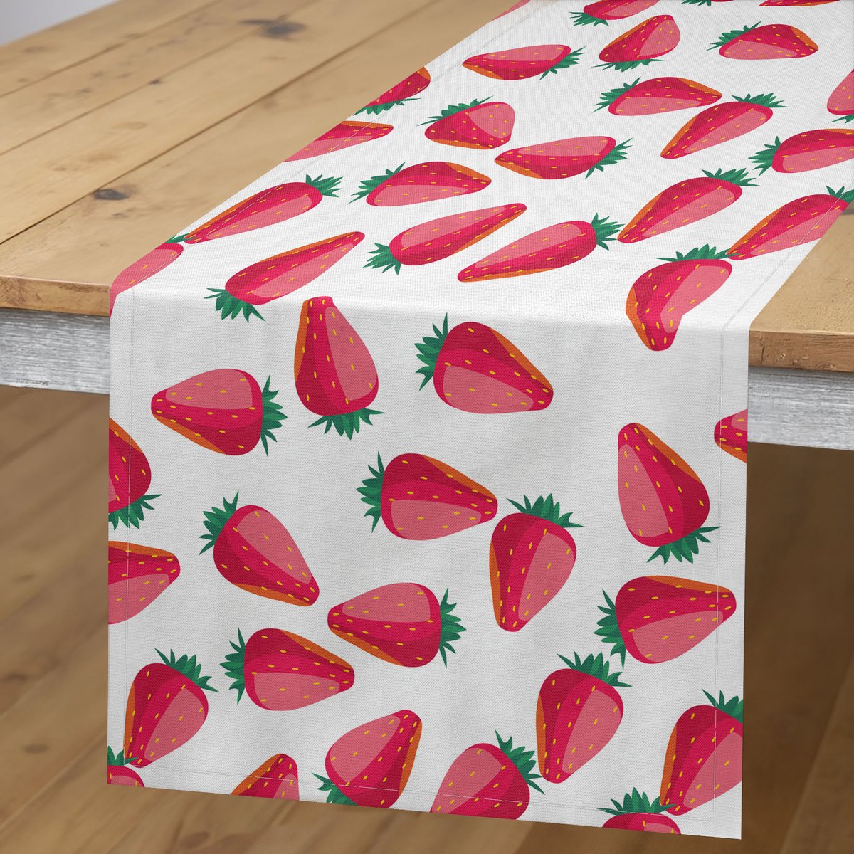 ABAKUHAUS – Tafelrunner 40×180 cm – roze babyroze, polyester