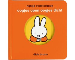 Omslag van nijntje vensterboek, oogjes open oogjes dicht