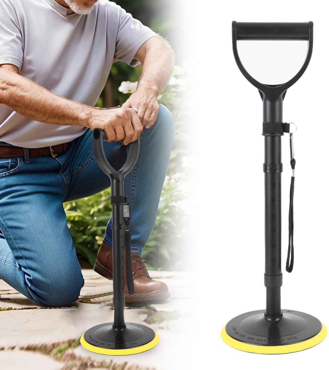 Stand Assist Mobility Tool. Portability Verstelbaar Standaard Aidapparaat Stabiel Ondersteunt Apparatuur. voor Opstaan ​​naar Binnen. Tuinwerk. Buitenwerk. Huishoudelijk Werk