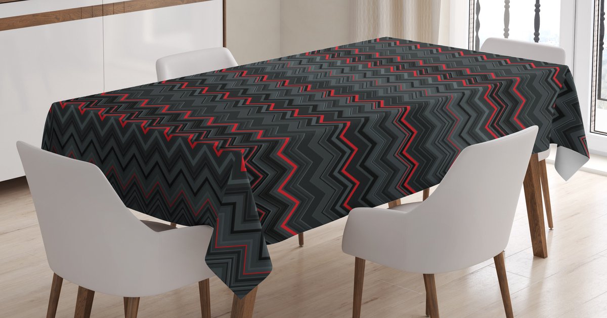 ABAKUHAUS tafelkleed – satijnmix, antracietgrijs – 140x200 cm
