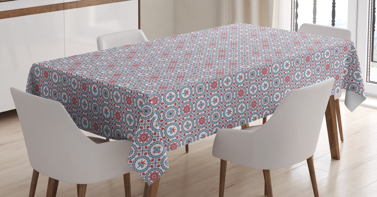 ABAKUHAUS Mozaïek tafelkleed – multicolor, 140×170 cm