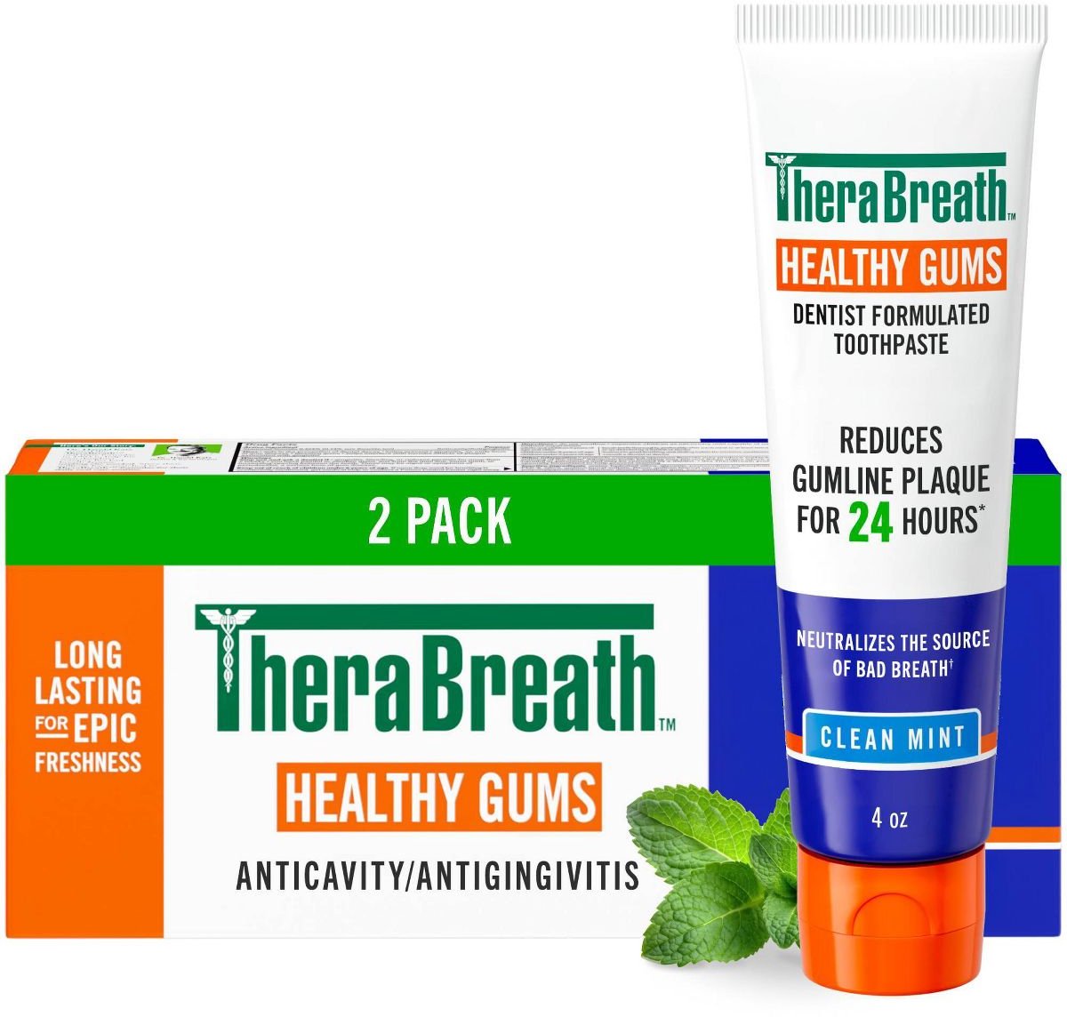 TheraBreath Healthy Gums Toothpaste – Tandpasta voor Gezond Tandvlees – 2 Pack
