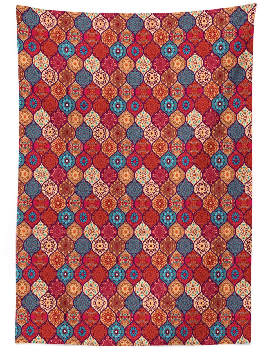 ABAKUHAUS Tafellaken – 140×170 cm – Turkoois robijnsatijn – Wasbaar
