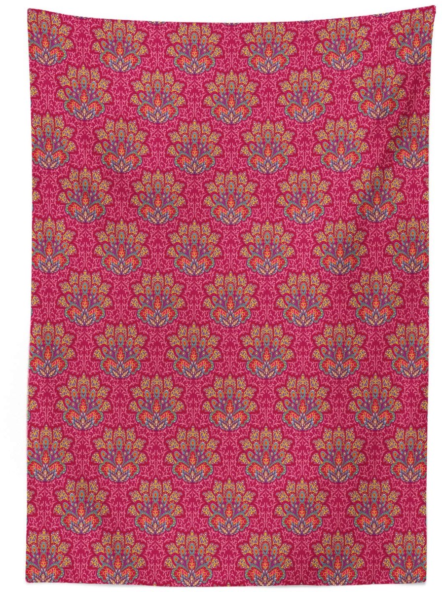 ABAKUHAUS Lotus Tafelkleed – Satijn 140x170 cm – Meerkleurig, wasbaar