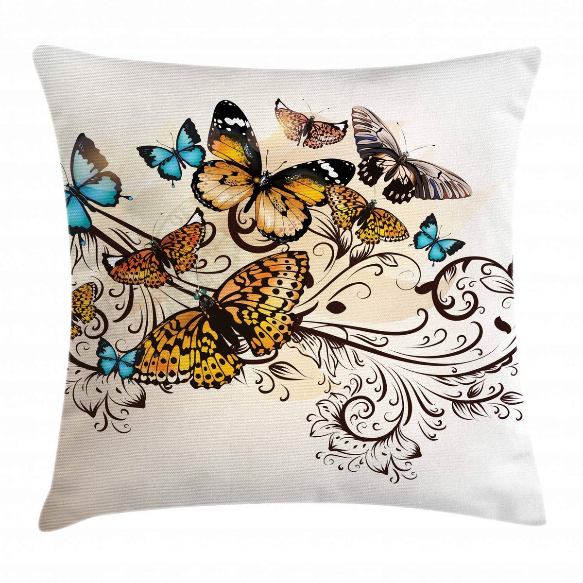 ABAKUHAUS Ombre-kussenhoes Monarch – Dubbelzijdig bedrukt, rits, 50x50, multicolor Hellbruin