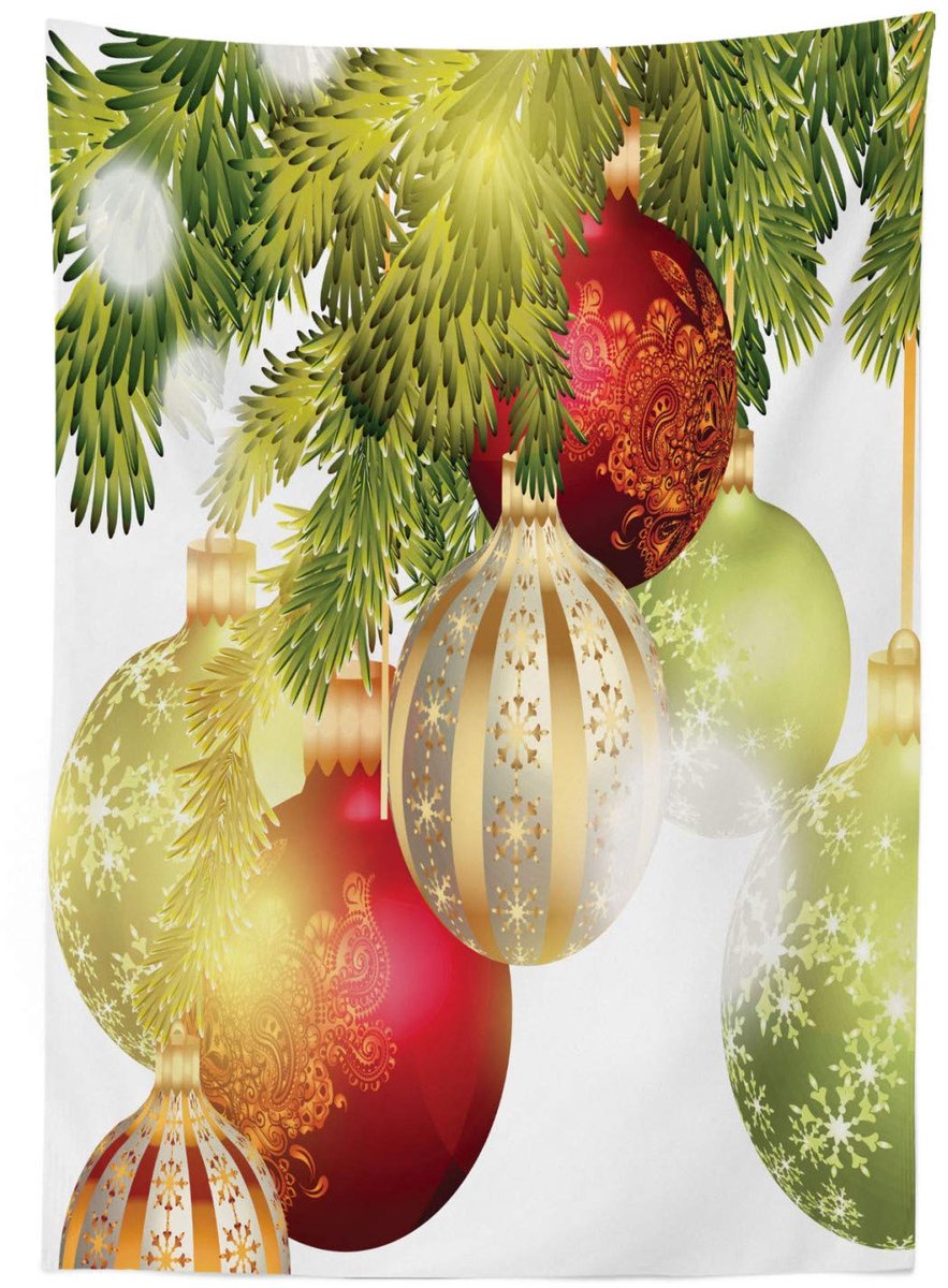 ABAKUHAUS Tafellaken – Kerstglitter – 140x240 cm – Multicolor