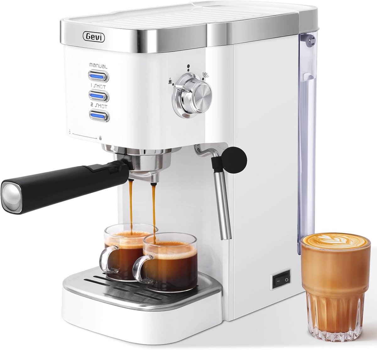 Espresso Machine 20 Bar Super Automatic with Milk Frother - Perfect for Home or Office