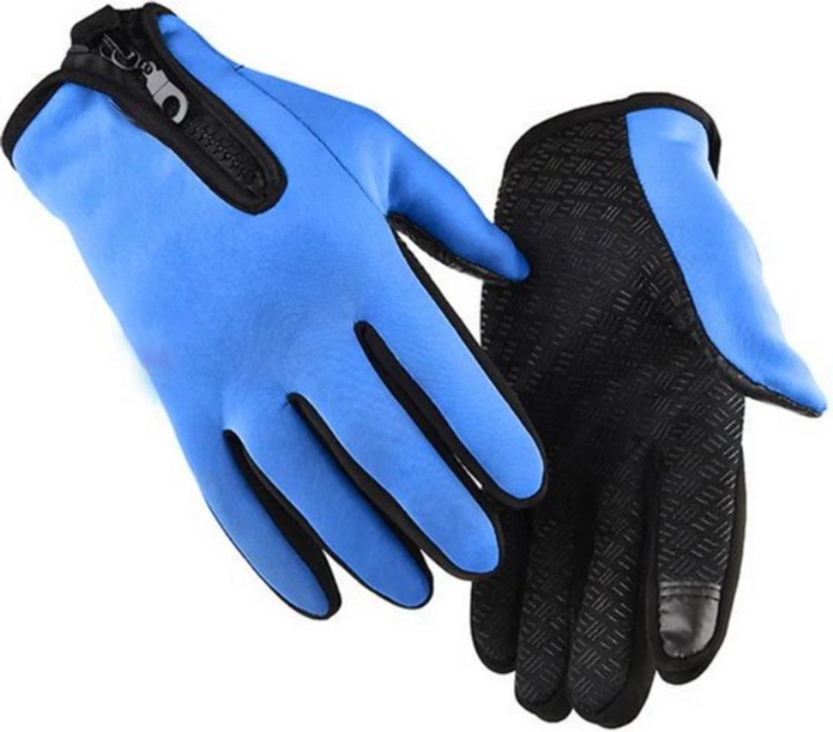 Blauwe Winterhandschoenen voor Heren en Dames Warm en Winddicht met Touchscreen voor Fietsen en Motorrijden Waterdichte Antisliphandschoenen – Winteraccessoires Handschoenen