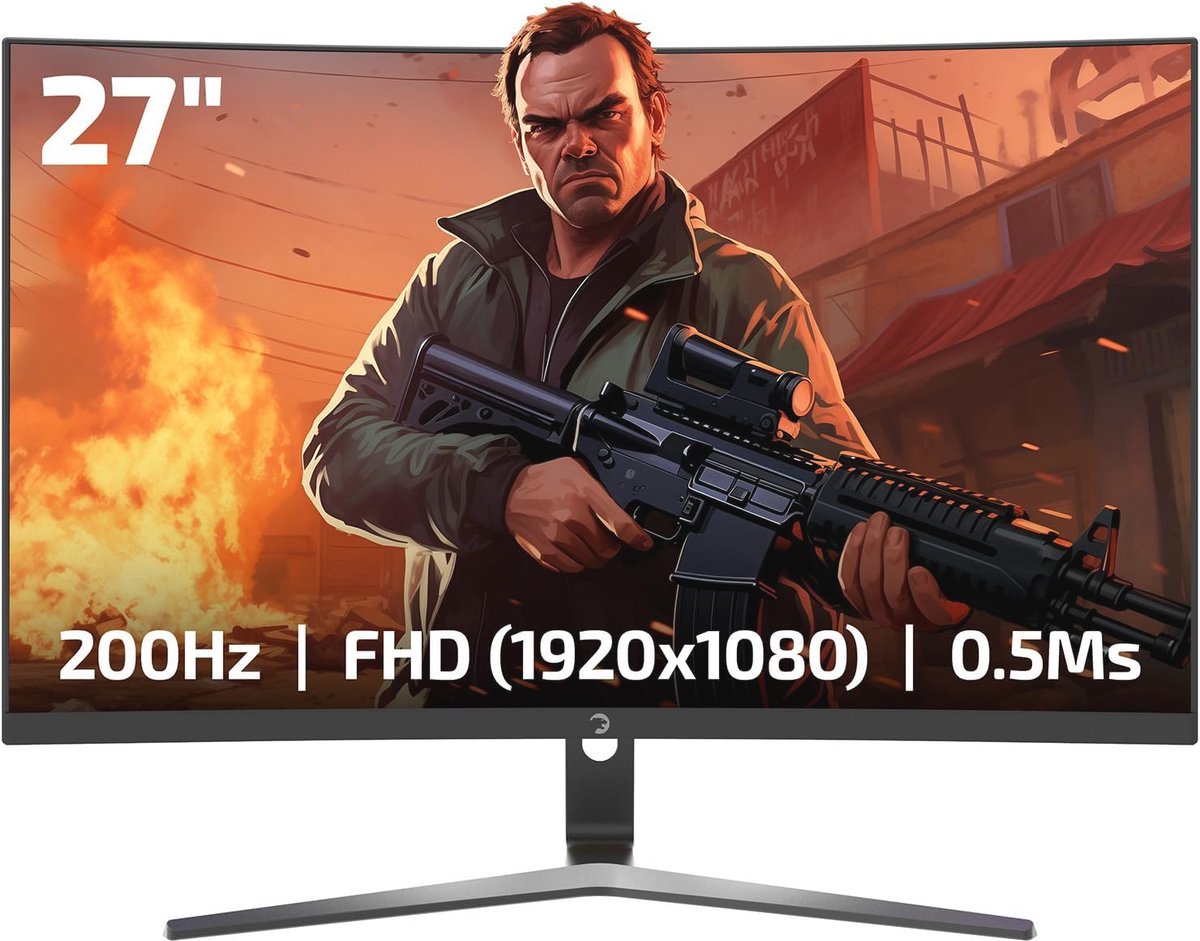 Curved Gaming Monitor 27 inch 180Hz - Full HD 1080P VA Monitor met FreeSync en G-Sync