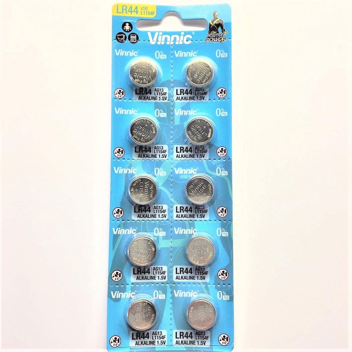 10 x LR44 Alkaline Horloge Batterij - Voor Camera's, Rekenmachines en Speelgoed