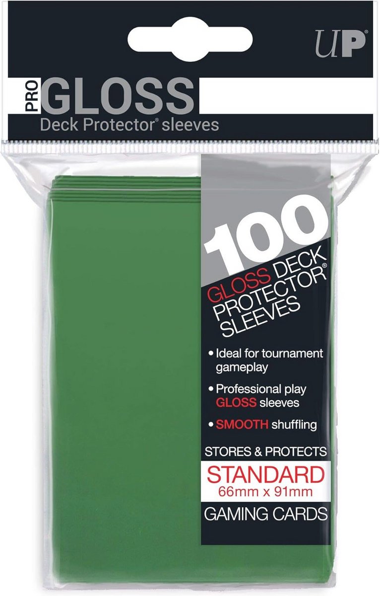 Protectors voor kaarten - 100 stuks, groen