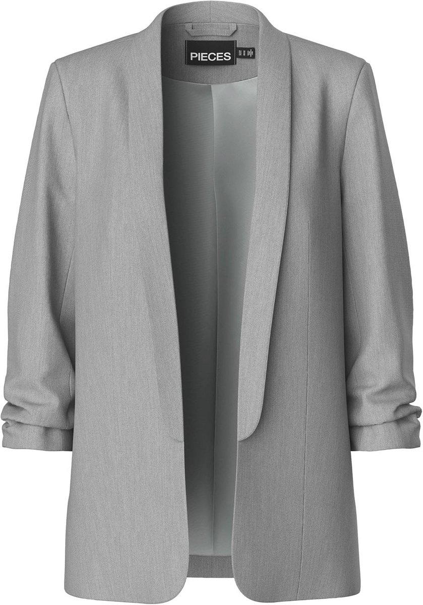 Lichtgrijze Dames Blazer 3/4 Mouw XL