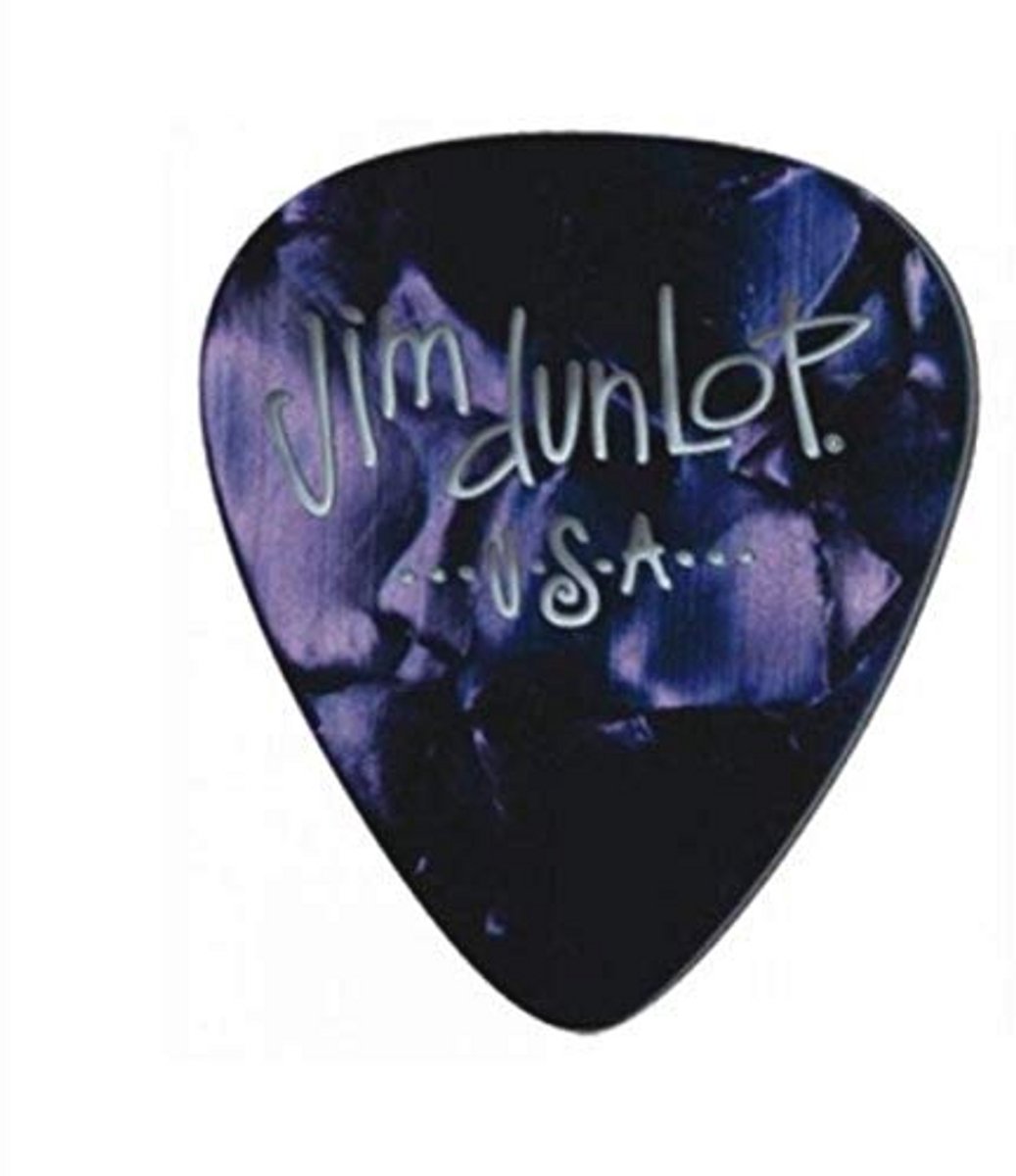Zware gitaar plectrums - Pack van 12 - Paars Parels