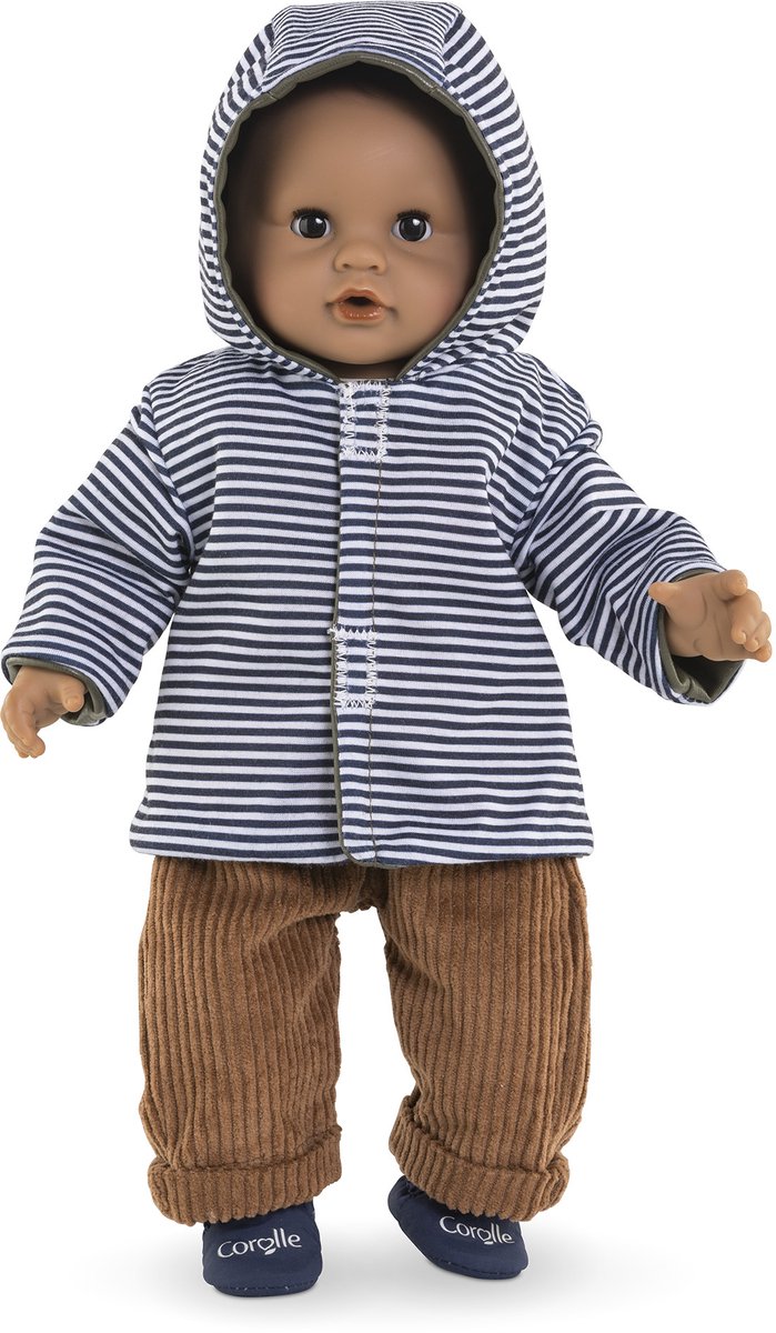Corolle poppen regenjas omkeerbaar - poppenaccessoire 30cm waterafstotend. — afbeelding 3