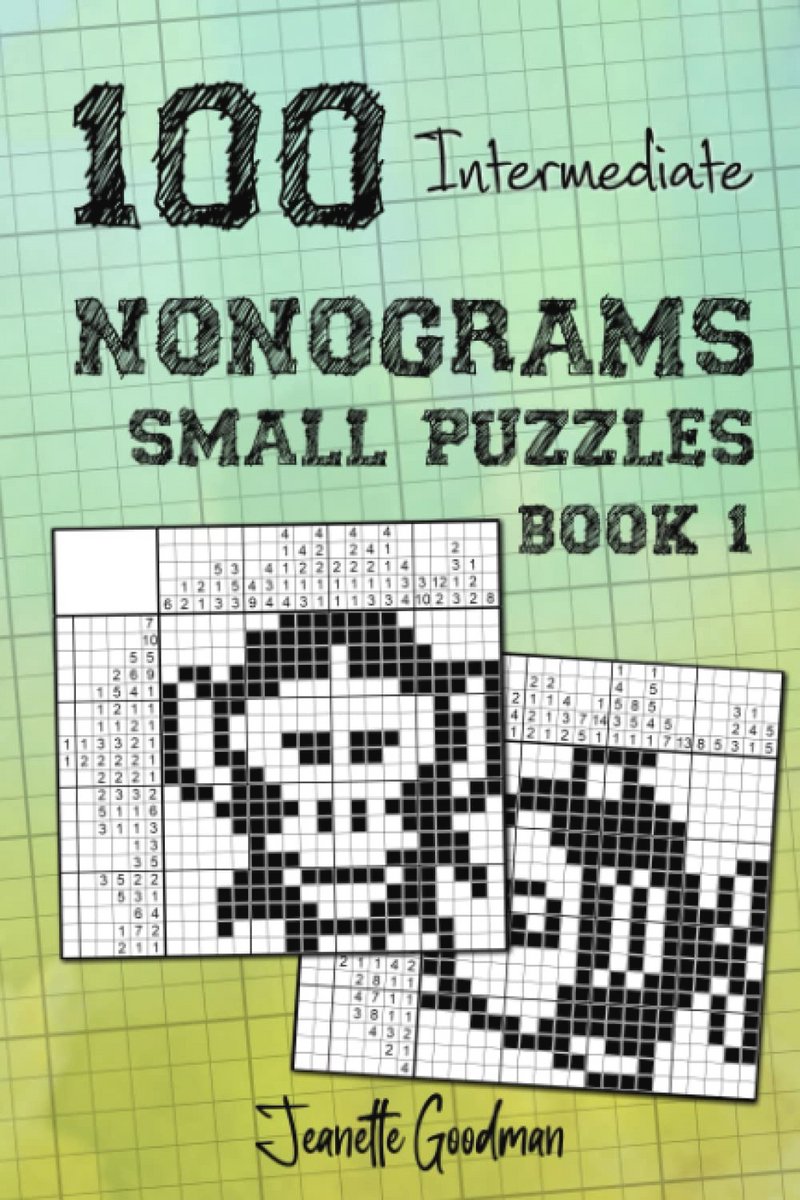 100 Tussenniveau Nonogram Puzzels - Kleine Formaat