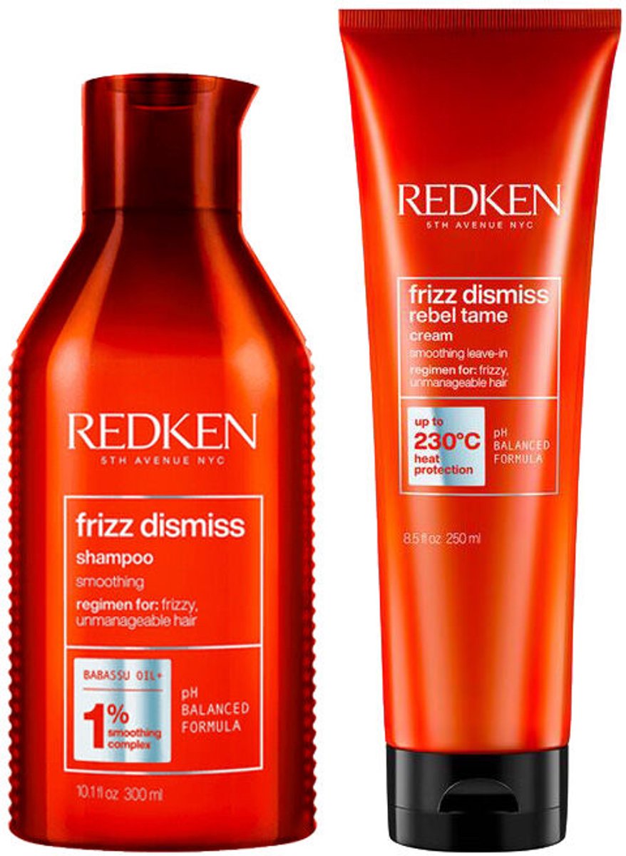 Redken Frizz Dismiss Reno Shampoo 300ml + Leave-in 250ml