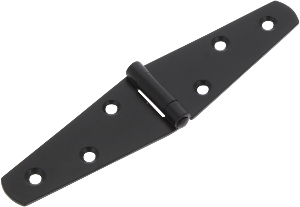 Starx staartheng - vlak - 75 mm - zwart gelakt