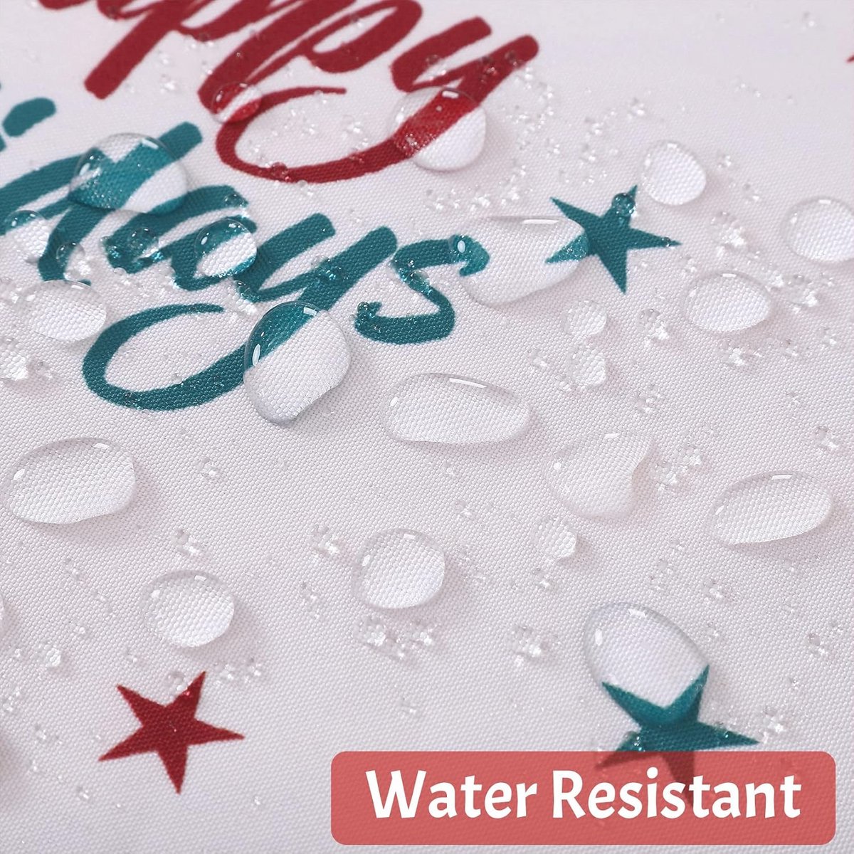 Waterdicht en Wasbaar Tafelkleed voor Kerstmis - 137 x 137 cm - Wit