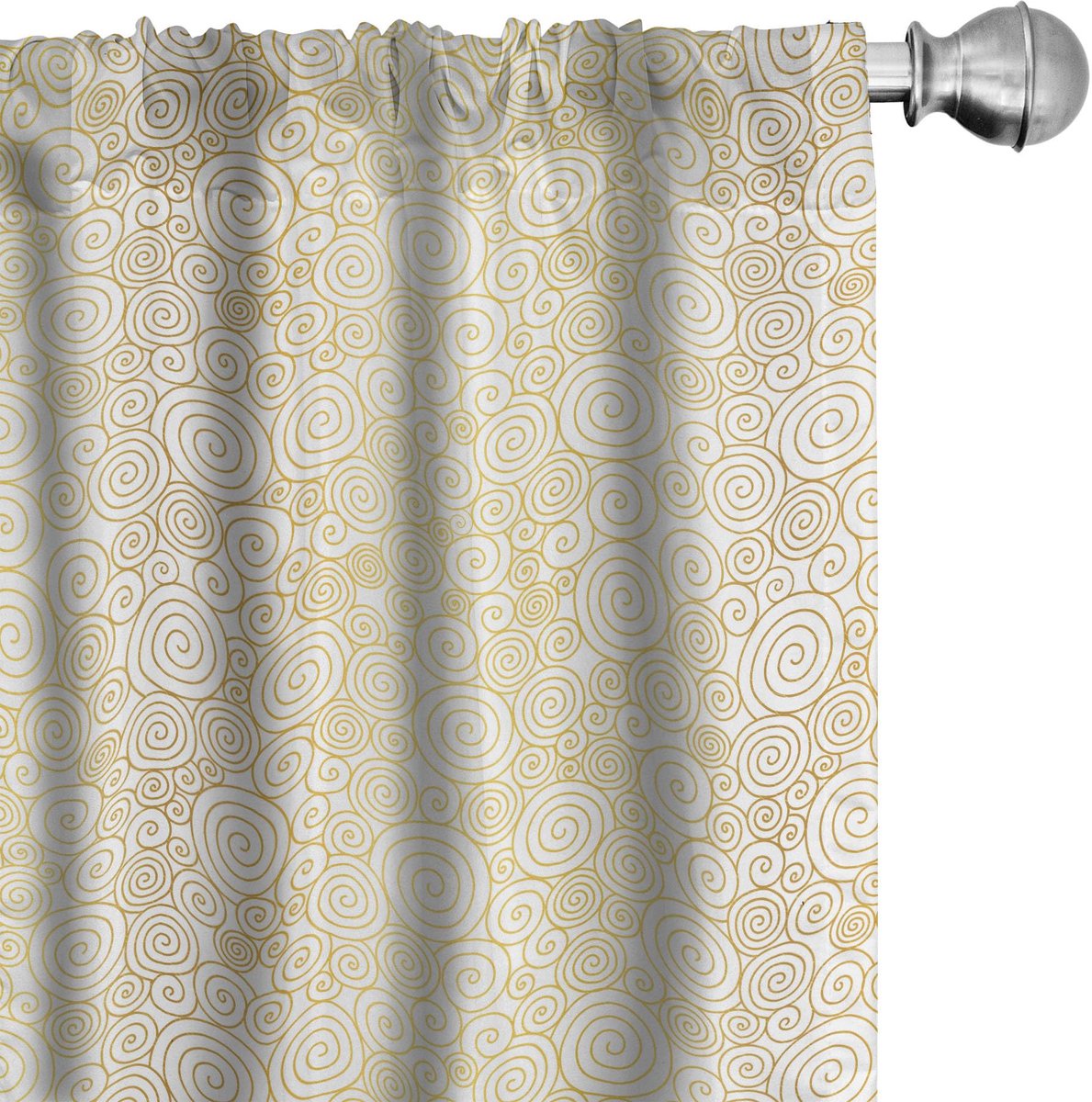 ABAKUHAUS Voorhang – 2x75x225 cm – microvezel – licht koffiewit Pale Kaffee Weiß