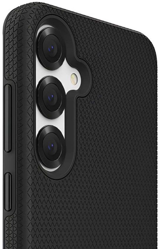 Eiger, Coque rigide Convient pour Samsung Galaxy S24 et S25 Anti-chute 4m Ultra robuste, Noir
