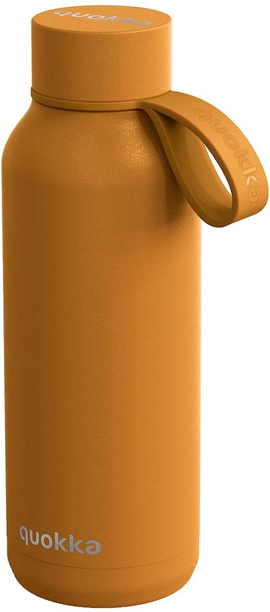 Quokka, Isolatie Fles 510ml Collectie Solid met Band, Geel