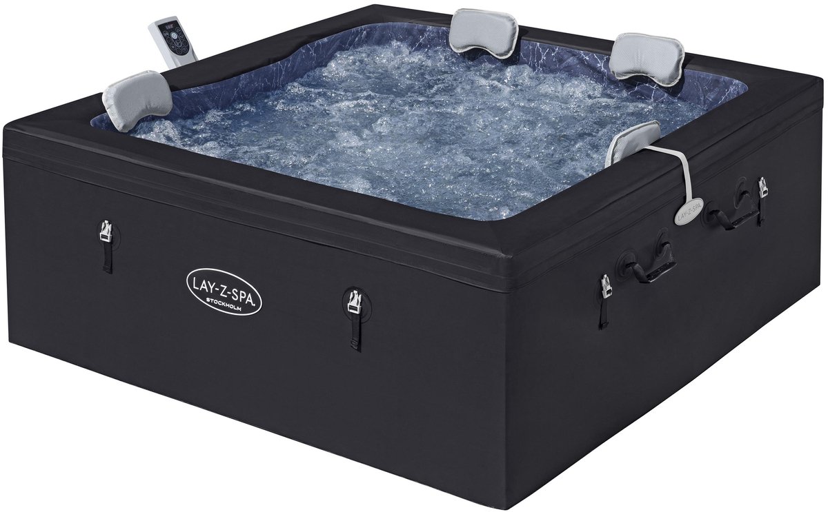 Lay-Z-Spa Stockholm ThermaCore UltraFit Smart AirJet - 6 personen - 164 x 164 x 65 cm