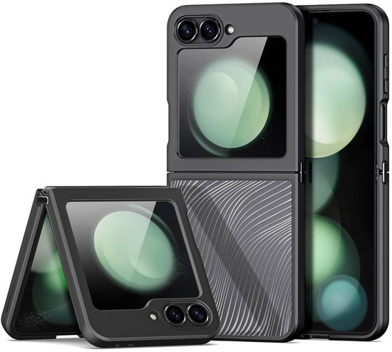 Dux Ducis - Coque de téléphone adaptée au Samsung Z Flip 6 - Back Cover - Série Aimo - Zwart