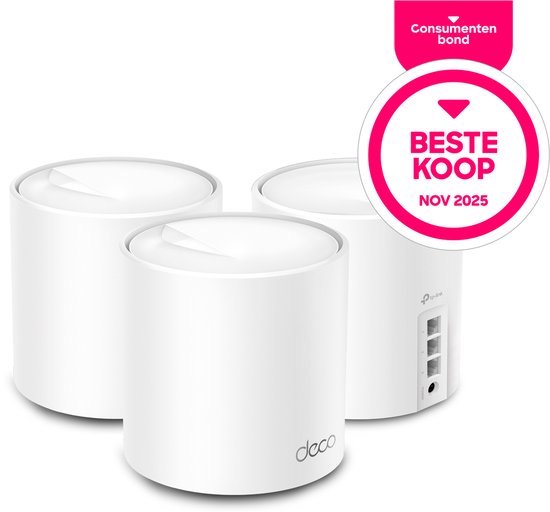 TP-Link Deco X50 - Mesh WiFi - WiFi Versterker - WiFi 6 - 3000 Mbps