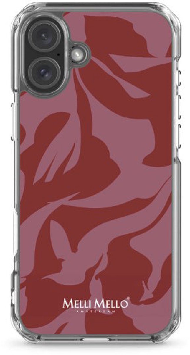 Melli Mello Telefoonhoesje Crimson Wave (Soft case) - Apple iPhone 16 Plus
