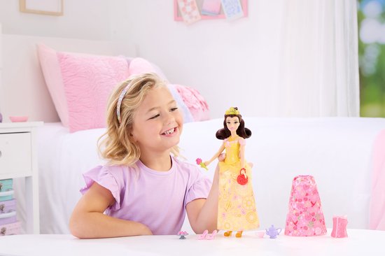 Disney Princess Belle 2 In 1 Stories Fashion Pop Roze Kinderen — afbeelding 5