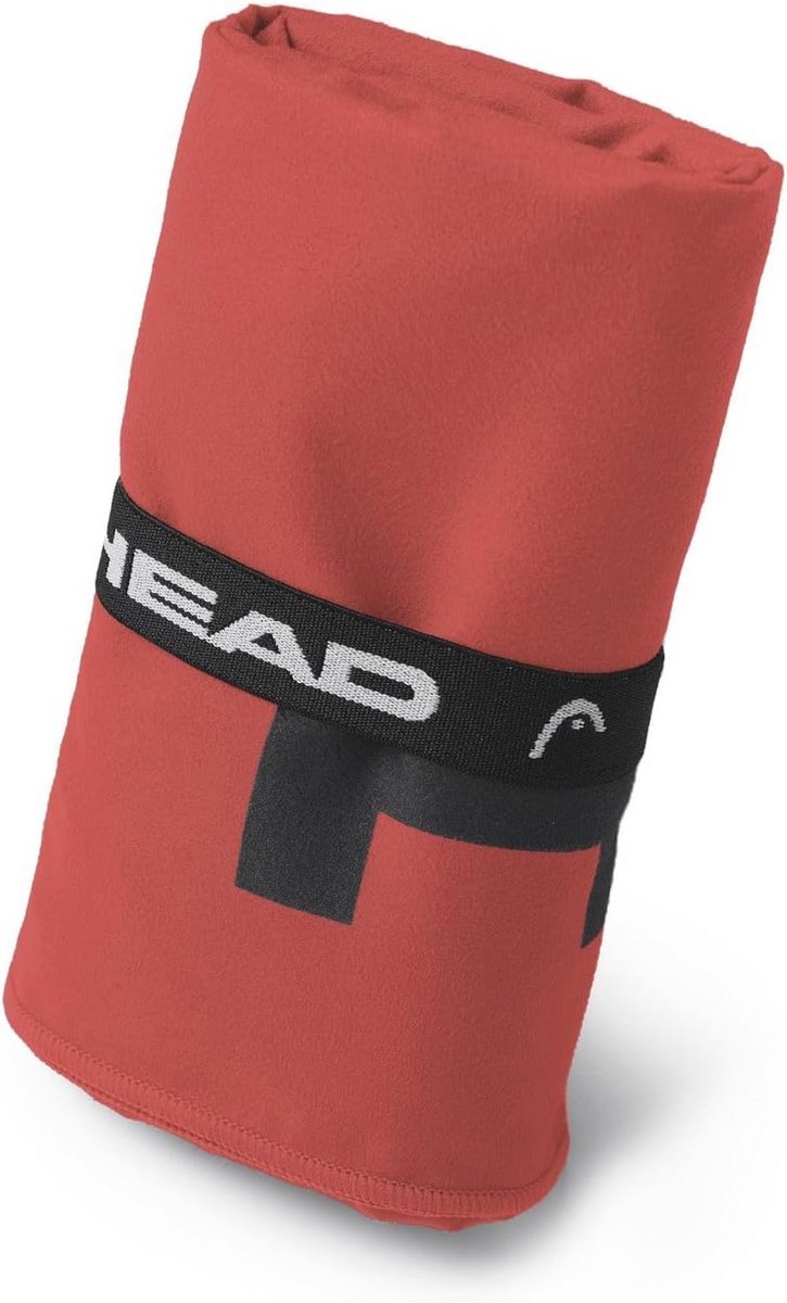 Microvezel handdoek voor sport en reizen - 40 x 60 cm, sneldrogend en ruimtebesparend, lava rood