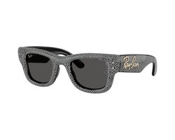 Ray Ban - Wayfarer Puffer - Black With Strass Pave - Dark Grey