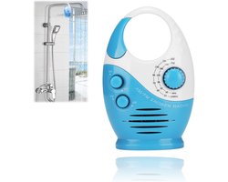 Waterdichte doucheradio, Multifunctionele draagbare AM/FM-radio met haak, ingebouwde luidspreker, op batterijen werkende radio voor badkamer, keuken en buitengebruik Dagelijks waterdicht - Cyslmuk®