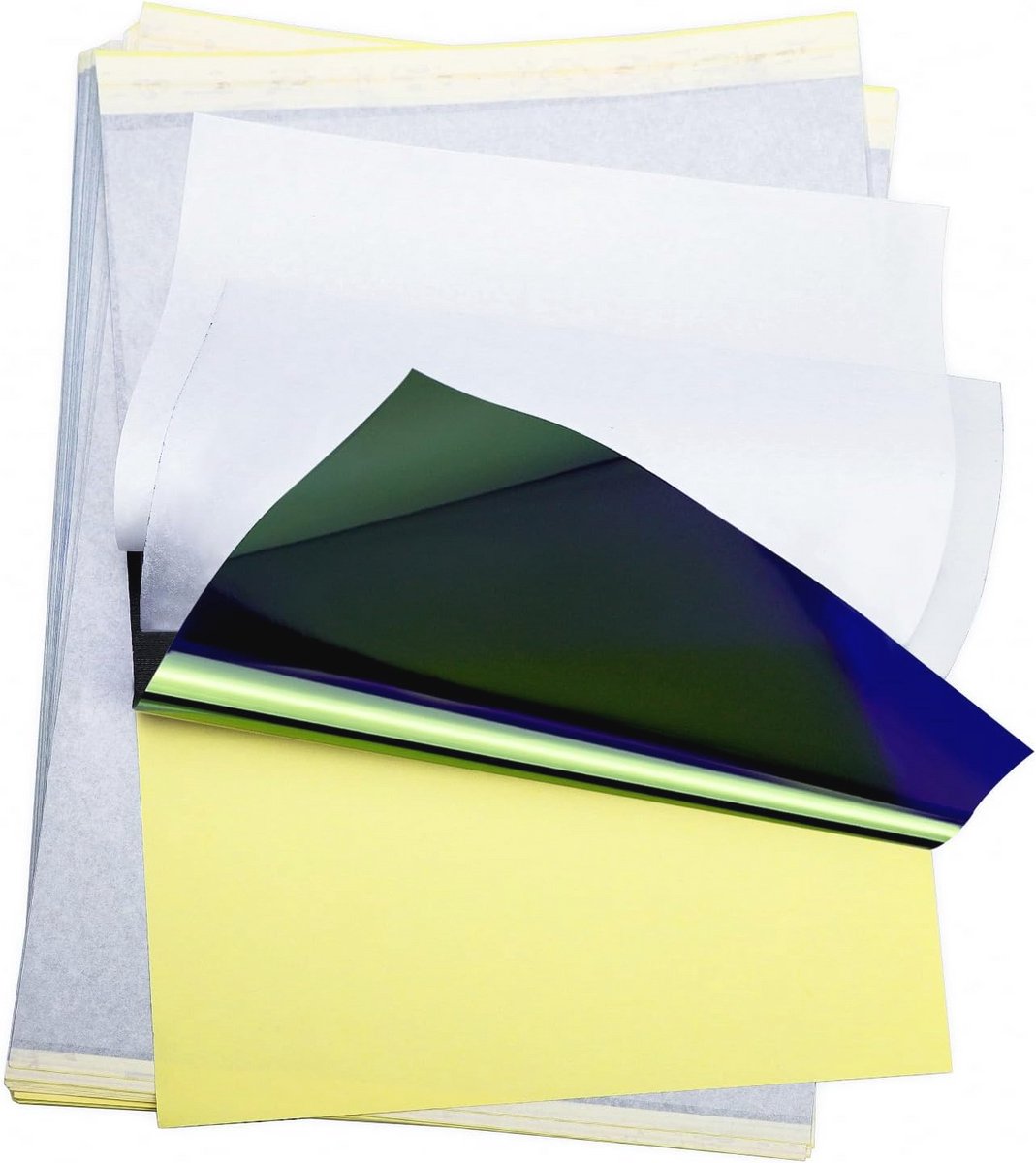 Premium A4 Tattoo Transferpapier - 50 Vellen, 4 Lagen voor Zelf Tattoo Stencils, Voor Thermische Printers