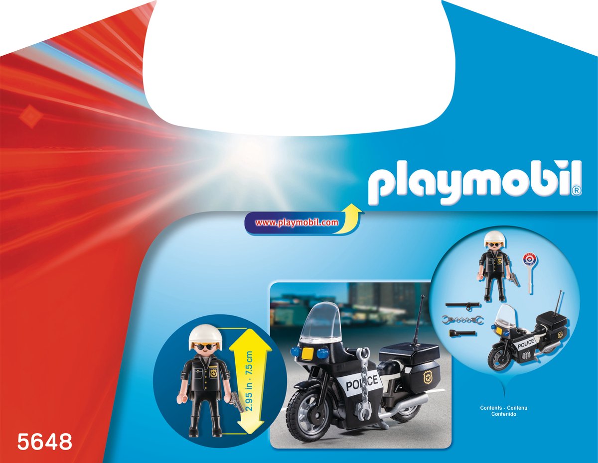 Actiefiguur City Action Police Playmobil 5648 Zwart (13 Pcs) — afbeelding 4
