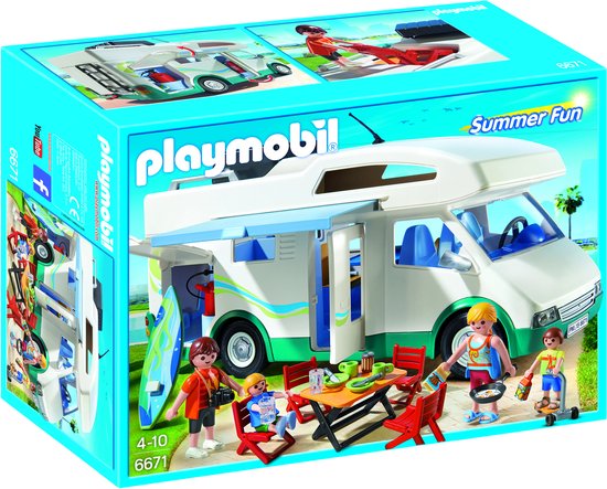 PLAYMOBIL Grote familie-camper - 6671