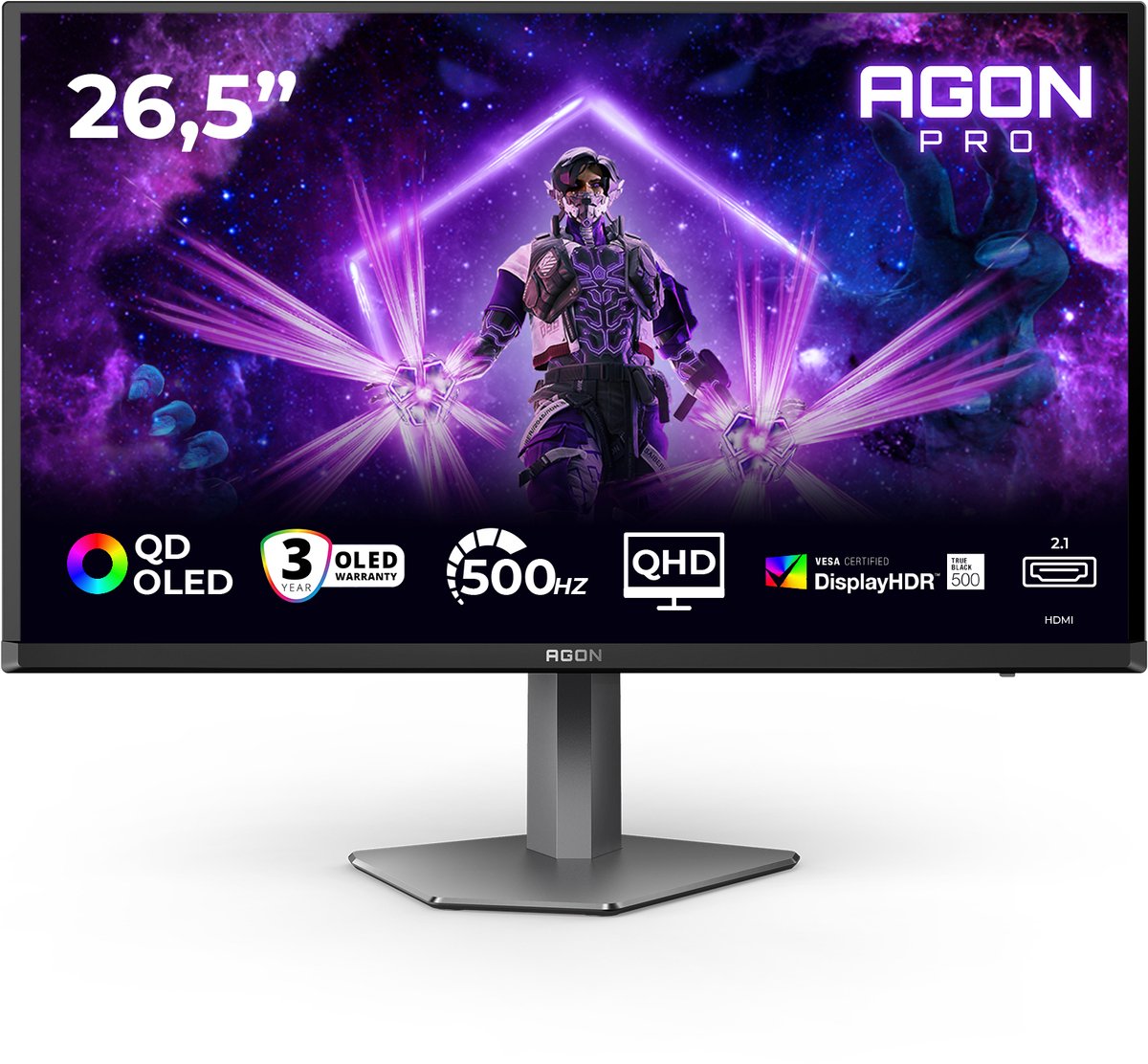 AOC AGON PRO AG276QKD2 QHD QD-OLED Gaming Monitor 500Hz - Product - €699,00