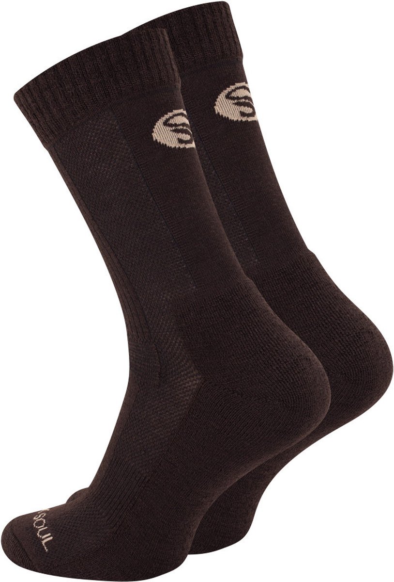 Stark Soul wandelsokken Merino wollen sokken 35 38 unisex 1 paar Bruin