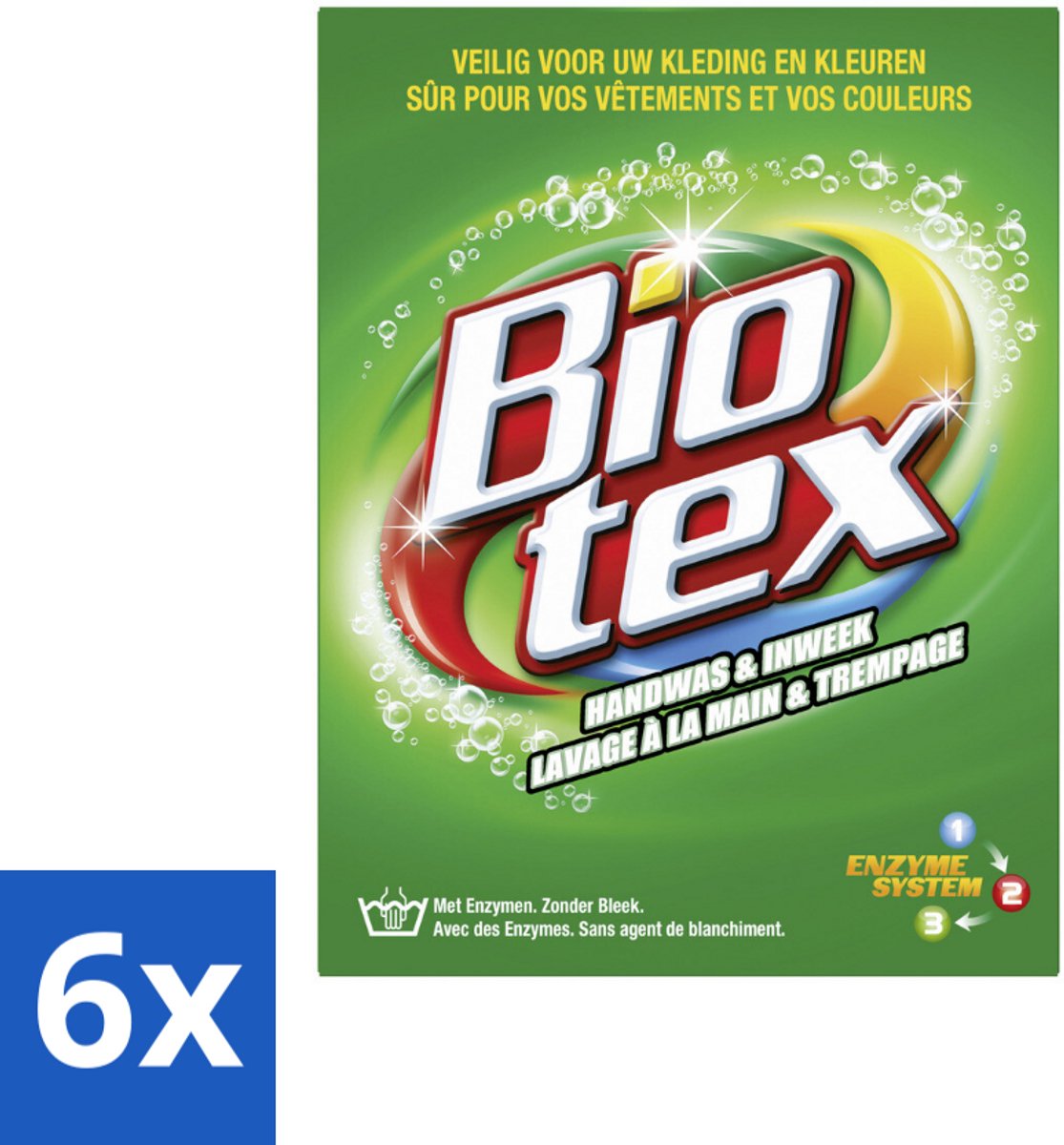 Biotex Handwas & Inweek Poeder 720 gr - Voordeelverpakking - 6 stuks