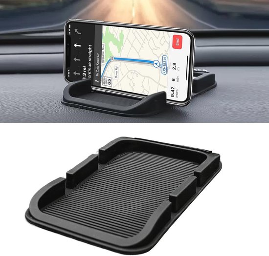 3-in-1 auto antislip pad voor mobiele telefoons, munten en sleutels