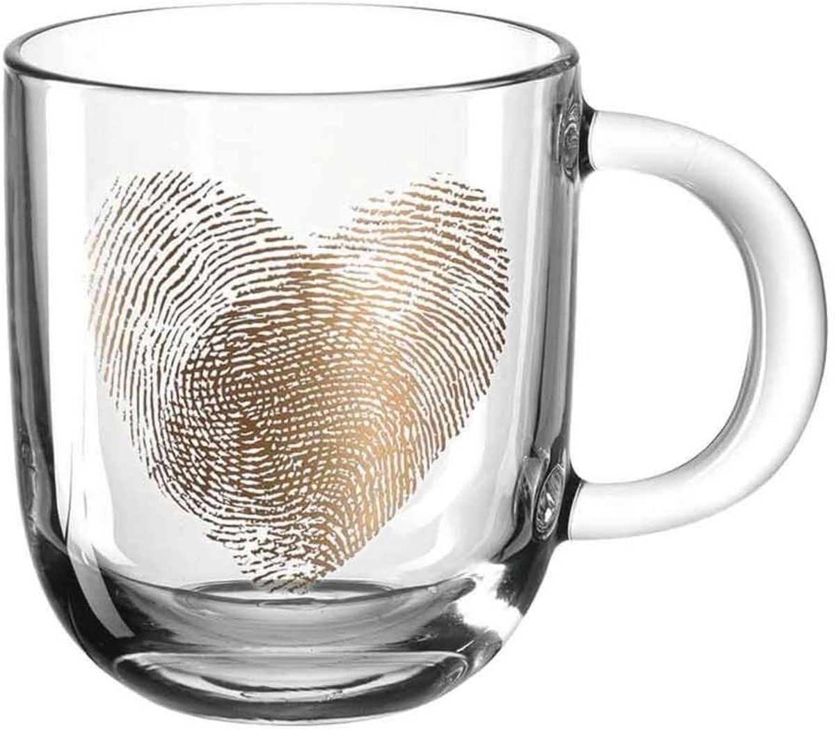 Vingerafdruk Hart Theekop Vaatwasmachinebestendig - 400 ml