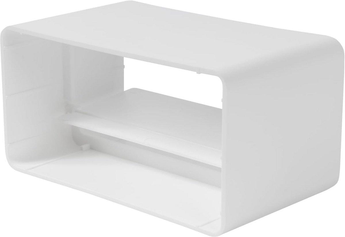 Rechthoekig T-stuk 110 x 55 mm voor ventilatiesystemen - 3-weg kanaaladapter voor verwarming en koeling